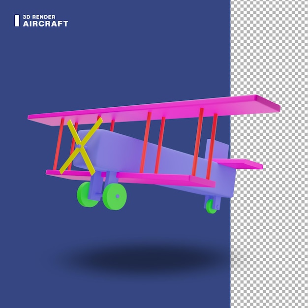 PSD rendering 3d icona aereo