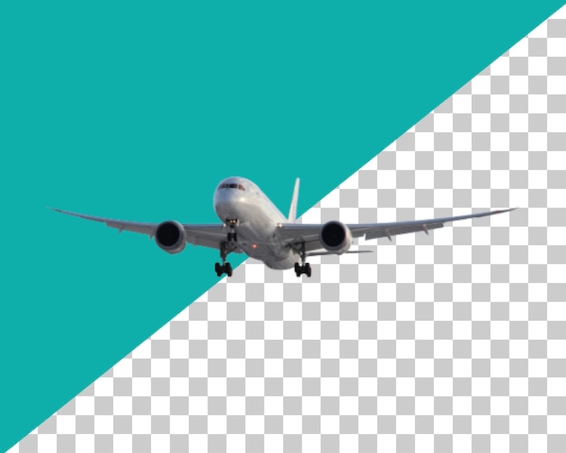 Rendering 3d dell'aereo sullo sfondo trasparente