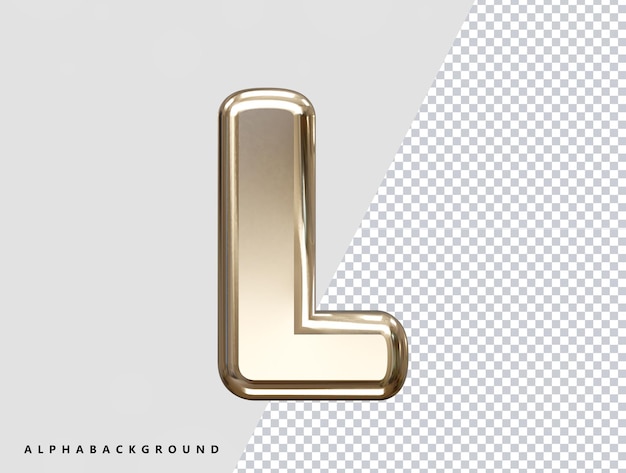 3D-rendering alfabet tekst effect vector transparant element
