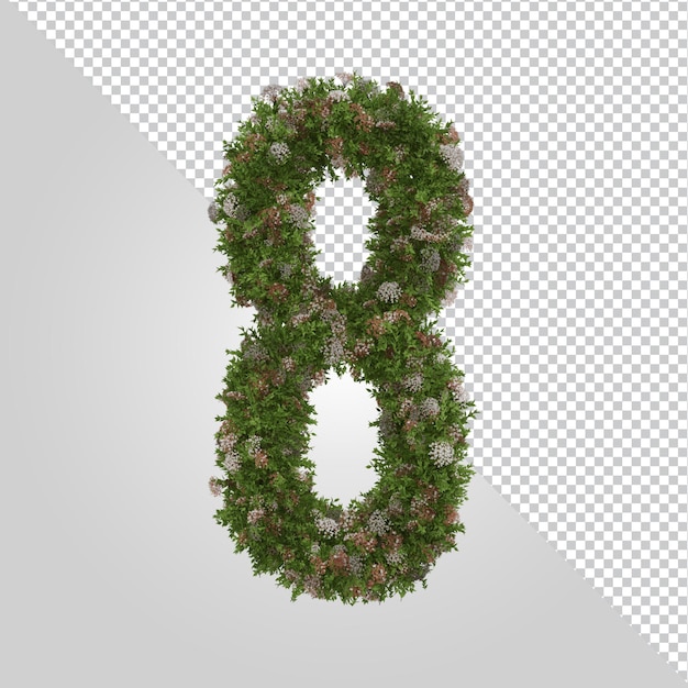 3d rendering of alphabet letter isolated