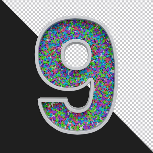 PSD 3d rendering of alphabet letter isolated