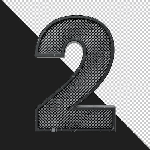 고립 된 알파벳 문자의 3d 렌더링