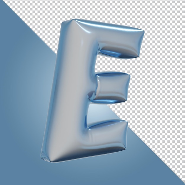 3d rendering of alphabet letter isolated