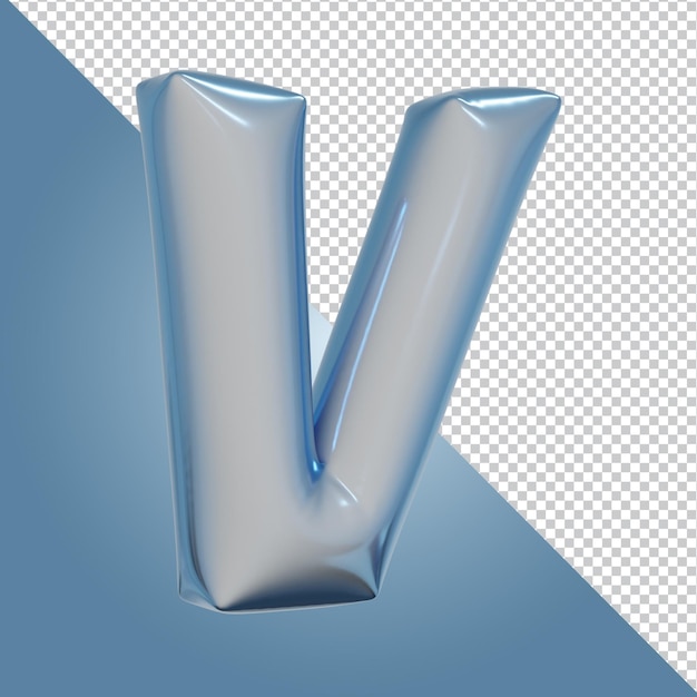 3d rendering of alphabet letter isolated