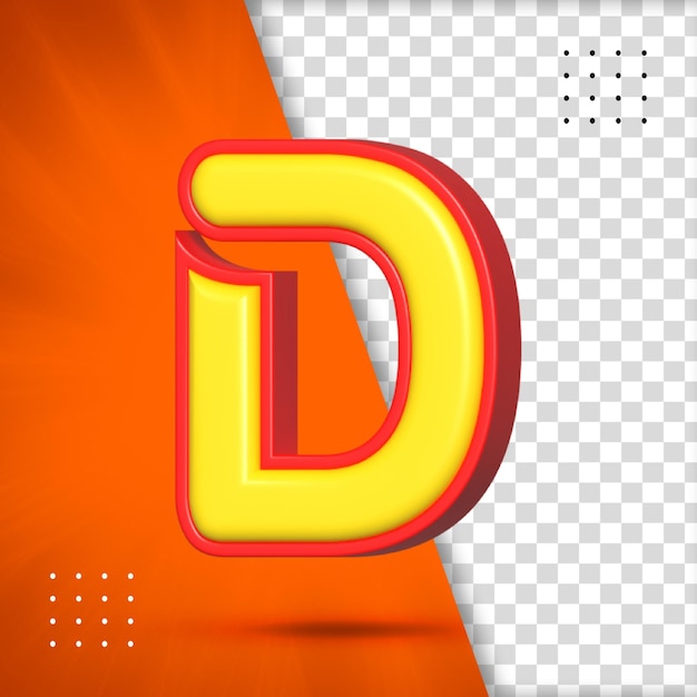 PSD 3d rendering alphabet letters 3d letter alphabetical font foil symbol realistic english alphabet