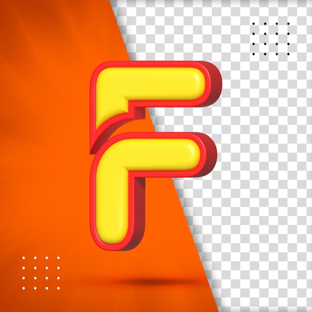 PSD 3d rendering alphabet letters 3d letter alphabetical font foil symbol realistic english alphabet