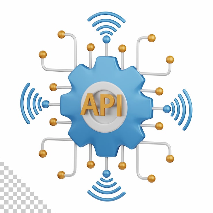 PSD 3d рендеринг api настройки изолированы полезны для технологии, программирования, разработки, кодирования, программного обеспечения, приложения, вычислений, сервера и элемента дизайна соединения