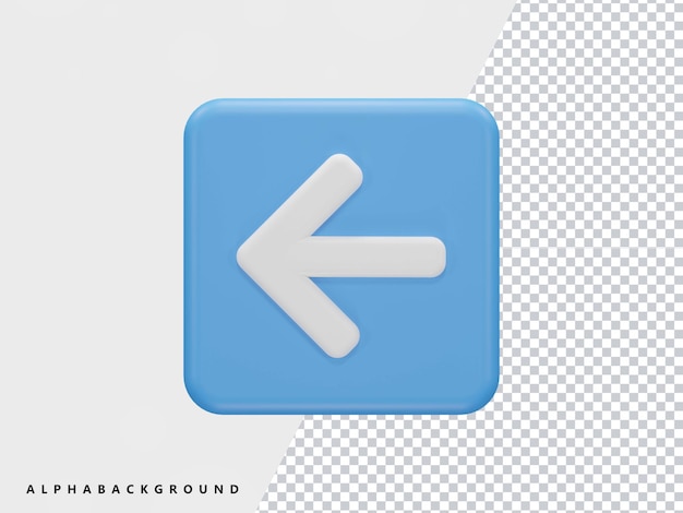 3d rendering arrow icon transparent