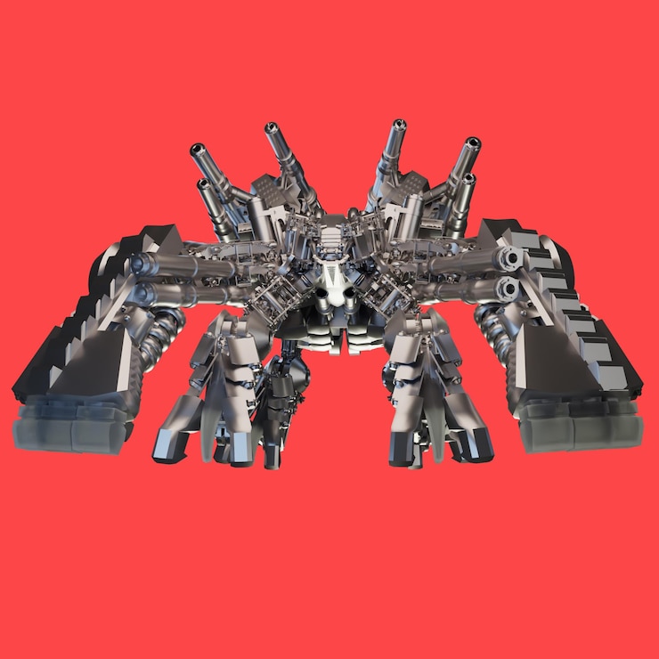 PSD 3d rendering assets object metal