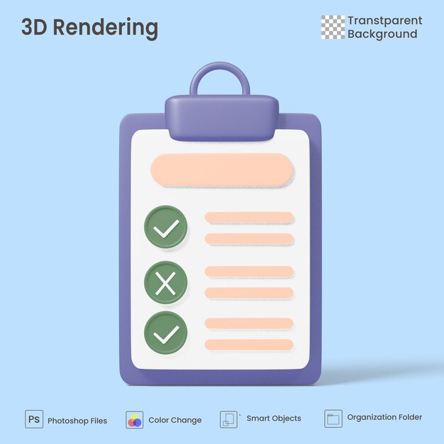 3d-рендеринг иллюстрации значка назначения.