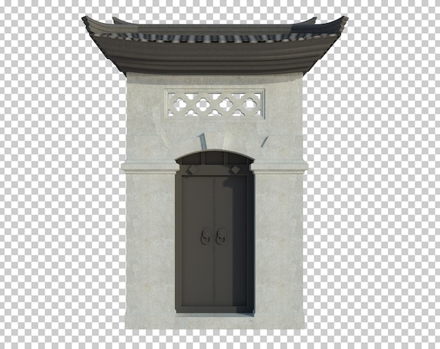 3D-rendering av bygningsstruktur isolert