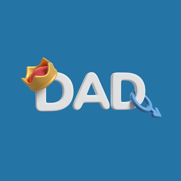 3D-rendering av farsdagsikon