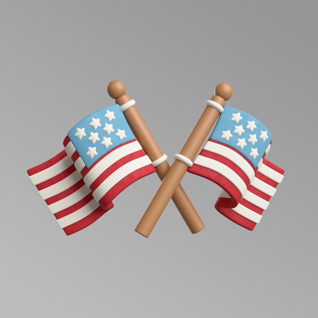 3D-rendering av ikonet for det amerikanske presidentvalget