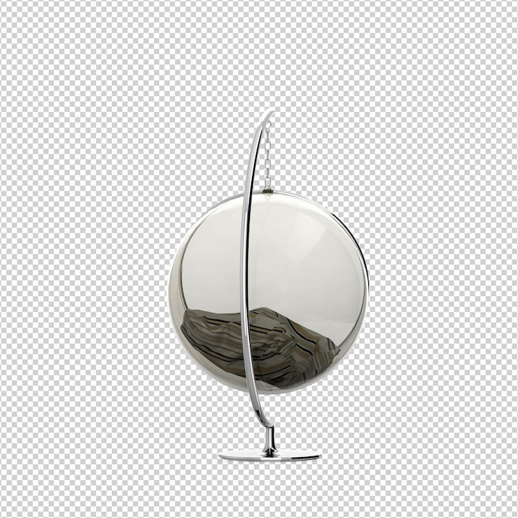 PSD 3d-rendering av isolert stol