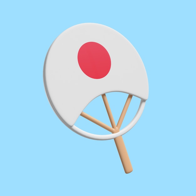 3D-rendering av Japan-ikon