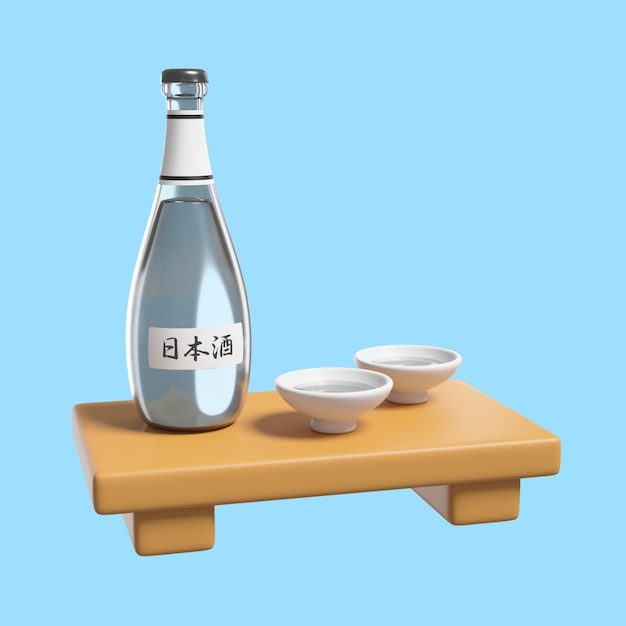 3D-rendering av Japan-ikon