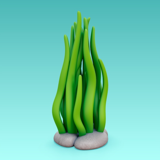 3D-rendering av sjø og hav ikon