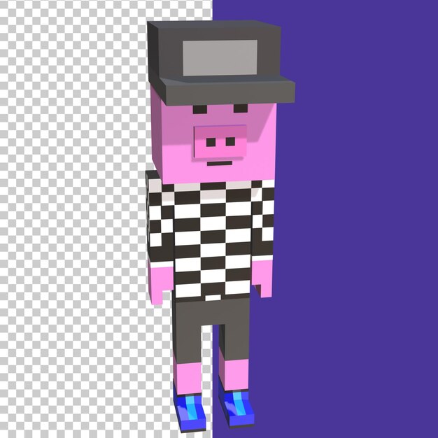 MiniToon (creator of Roblox Piggy) Minecraft Skin