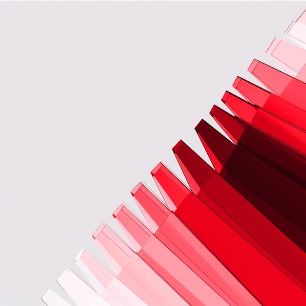 3d rendering background abstrack glassware white background design illustration
