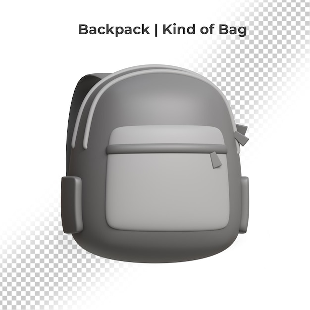 3d rendering of backpack