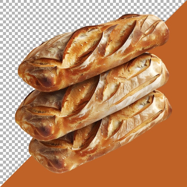 PSD rendering 3d di un pane al forno su uno sfondo trasparente