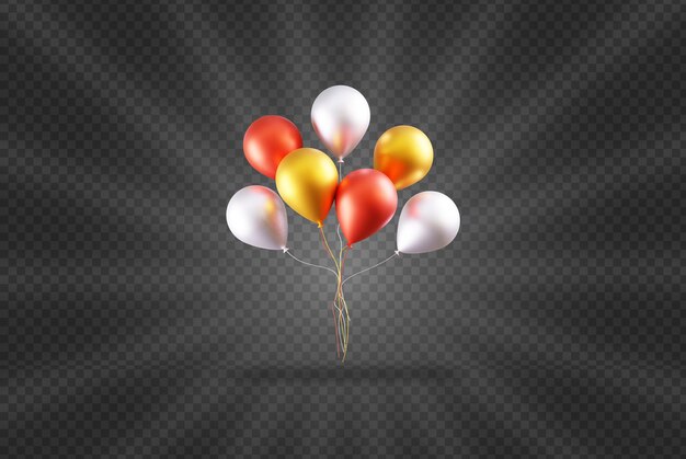 PSD 3d-rendering ballon set