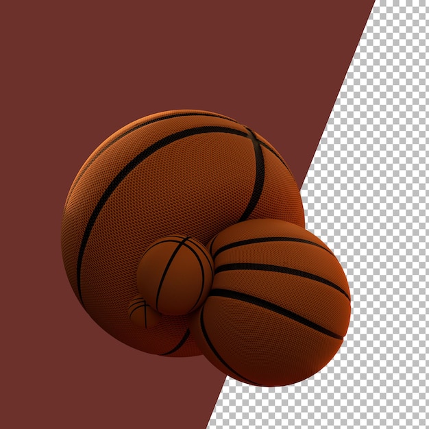 3d rendering basketball graphic
