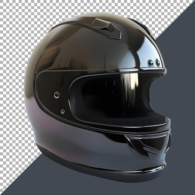 PSD 3d rendering of a bike safety helmet on transparent background ai generated