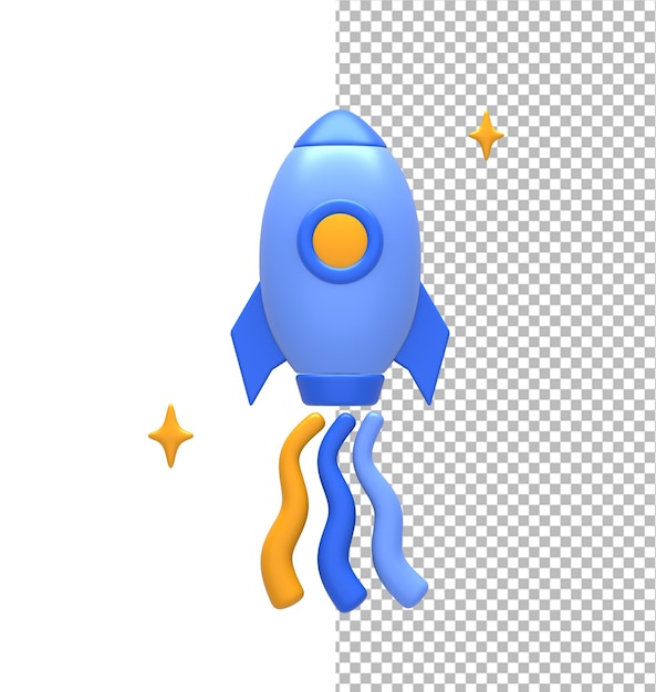 3D レンダリング 宇宙船 宇宙船 ロケット UI UX ウェブアプリケーション ソーシャルメディア