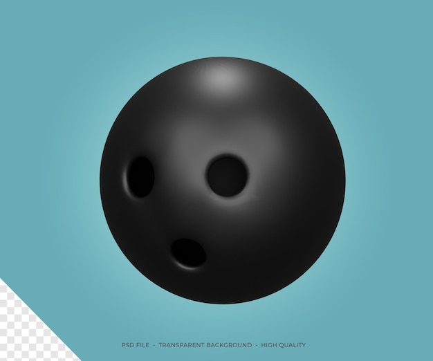 Palla da bowling rendering 3d