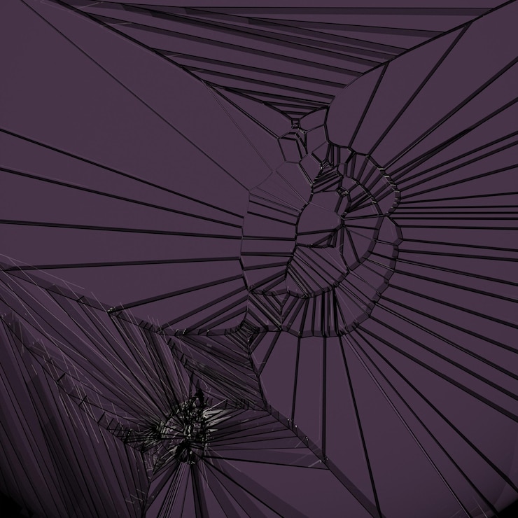 PSD 3d rendering break glass