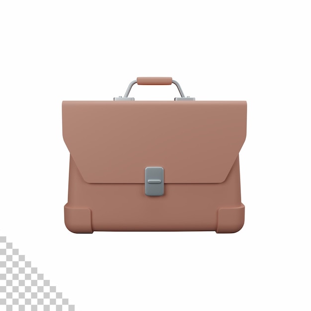 3d rendering briefcase isolated useful for business company economy corporate and finance design