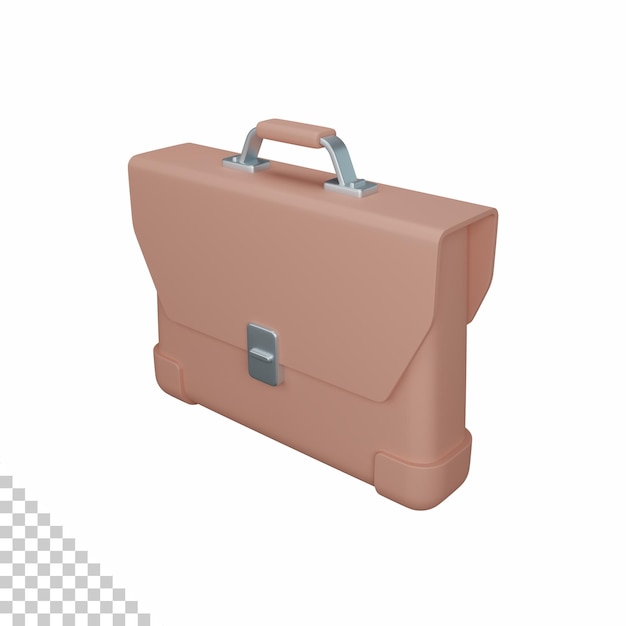 3d rendering briefcase isolated useful for business company economy corporate and finance design