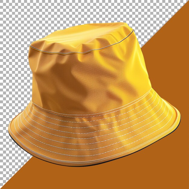 3d rendering of a bucket hat on transparent background ai generated