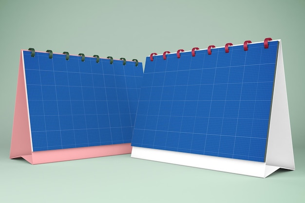 3D rendering of calendar mockup