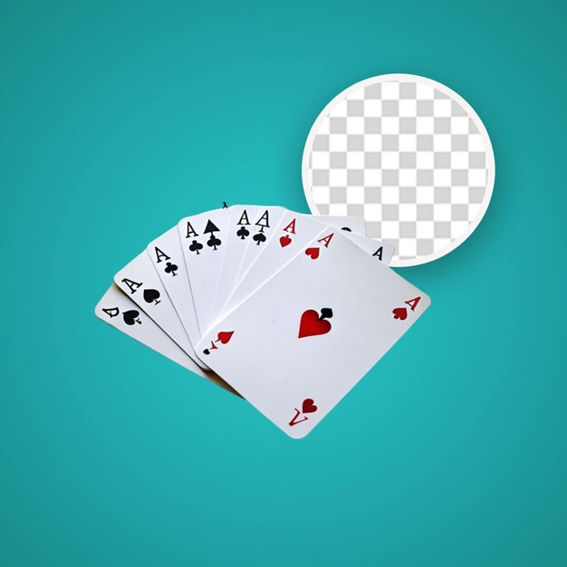 PSD rendering 3d di un gioco di carte