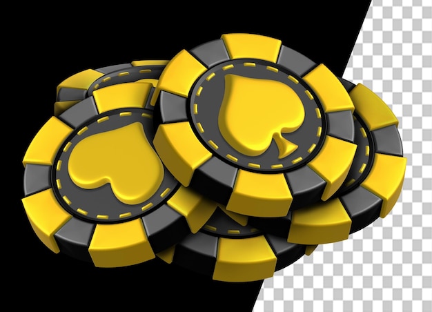 3d rendering Casino Poker Chip, Online gambling game clipart