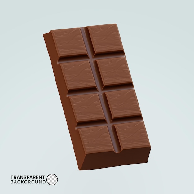 3D レンダリング チョコレート バーの価格 PSD