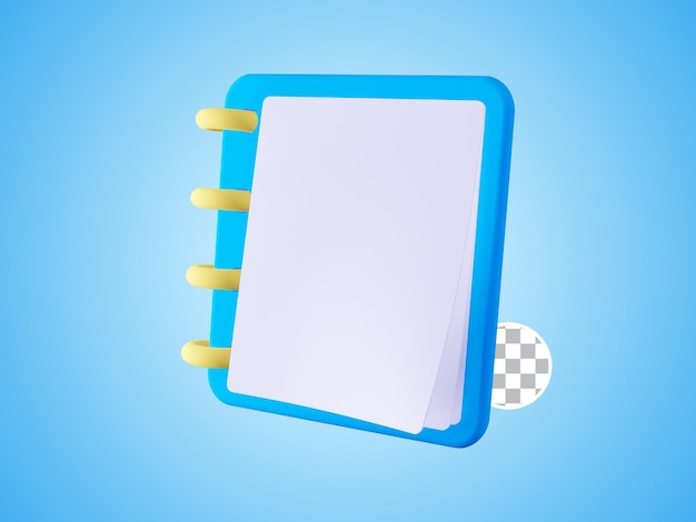 PSD 3d rendering clipboard icon