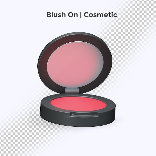 3d rendering cosmetic of blush on