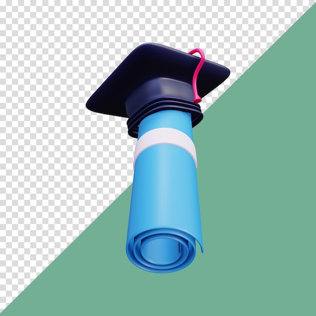 PSD 3d rendering creative education icon