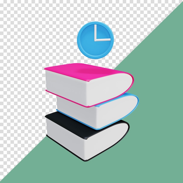 3d rendering creative education icon