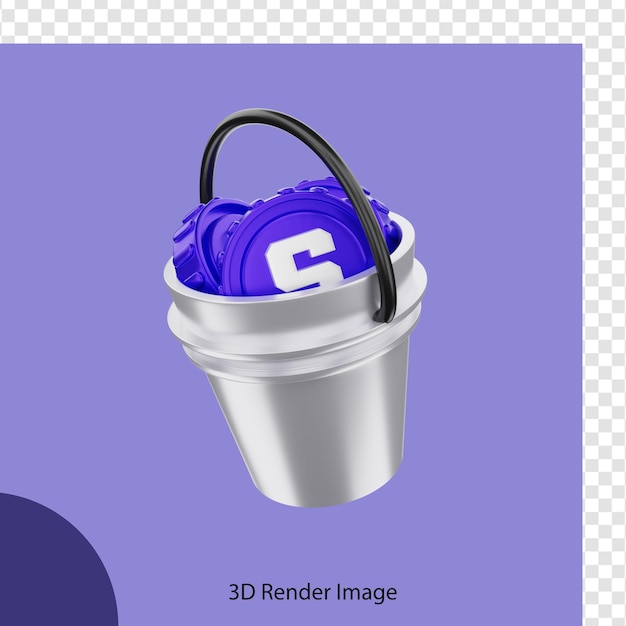 PSD sandbox crittografica di rendering 3d nel secchio