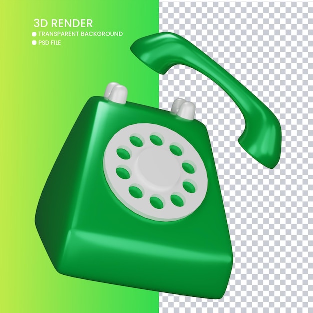 3d rendering of cute phone