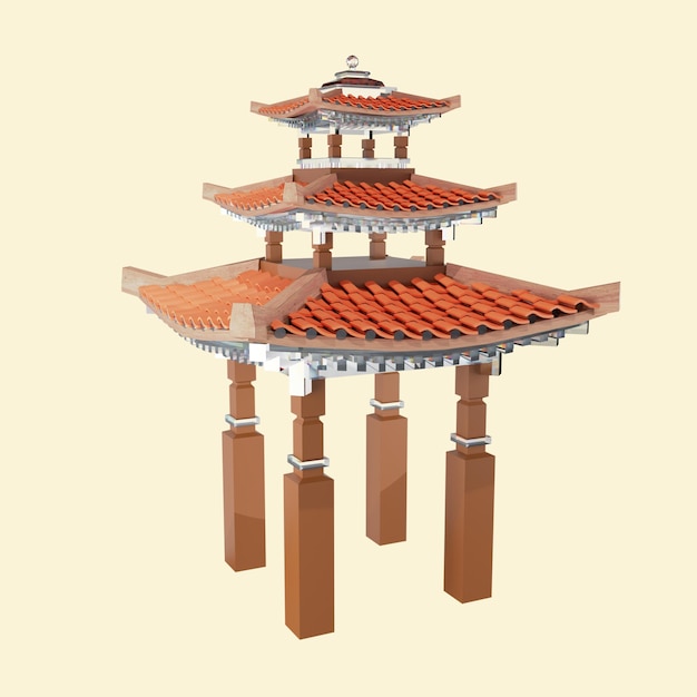 3D-rendering designobjekt og form