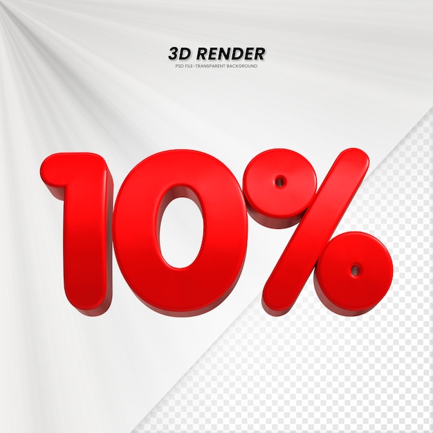 3D Rendering dla kompozycji 10 procent