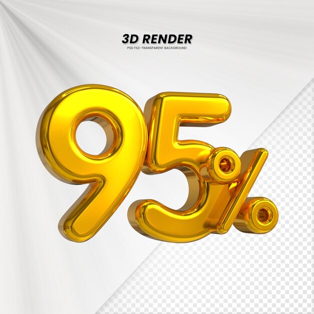 3D Rendering dla kompozycji 95 procent