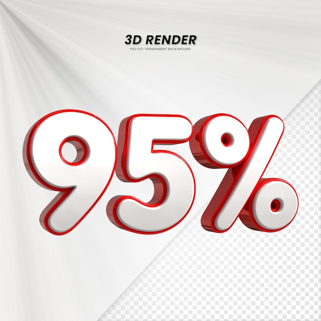3D Rendering dla kompozycji 95 procent