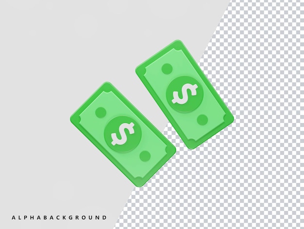 3D-rendering dollar pictogram 3d