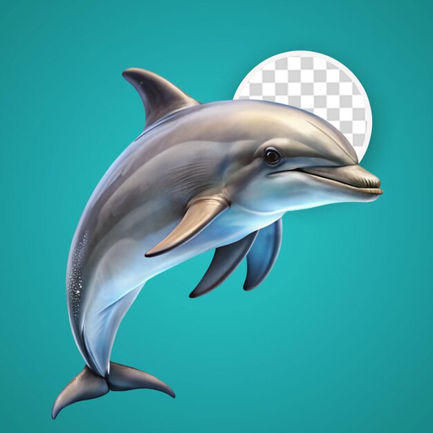 PSD 3d rendering of dolphin